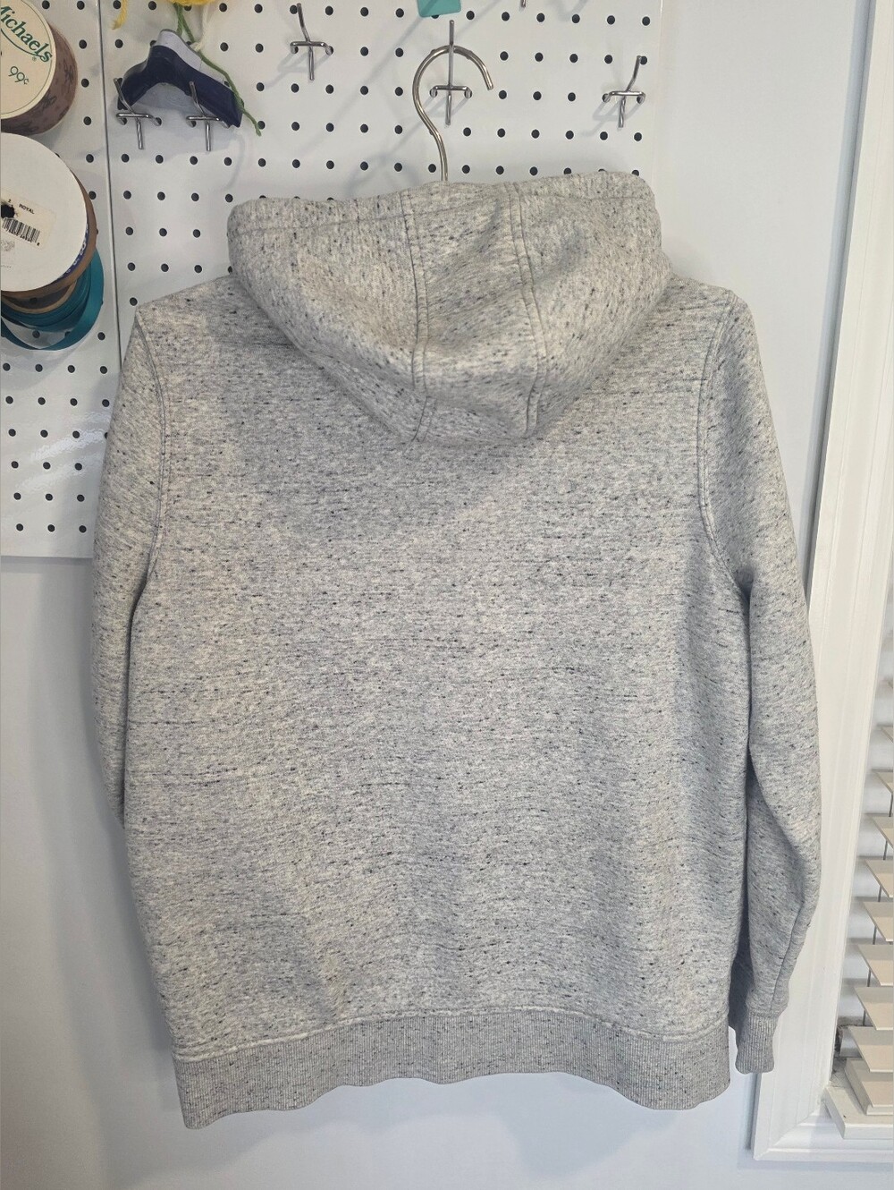 Carhartt Gray Logo Hoodie - Heather Gray - KIDS LARGE SIZE 14-16/WOMANS SIZE S - Picture 5 of 9